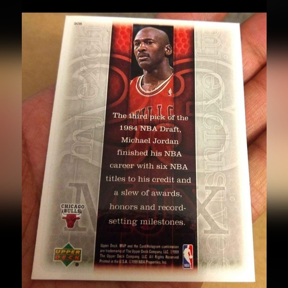 New!💯 Michael Jordan Chicago Bulls Upper Deck (1999) Basketball Card w/Plastic - Picture 8 of 12